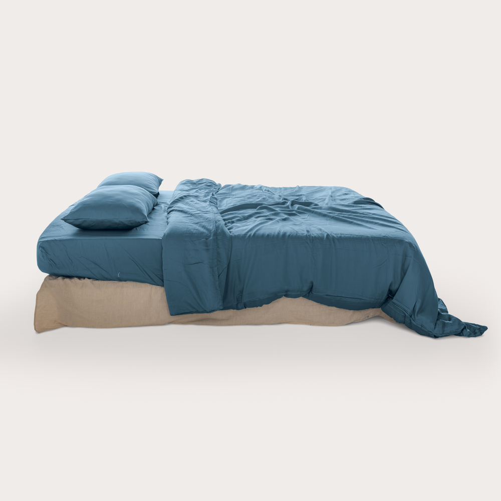 Midnight Eucalyptus Duvet Cover