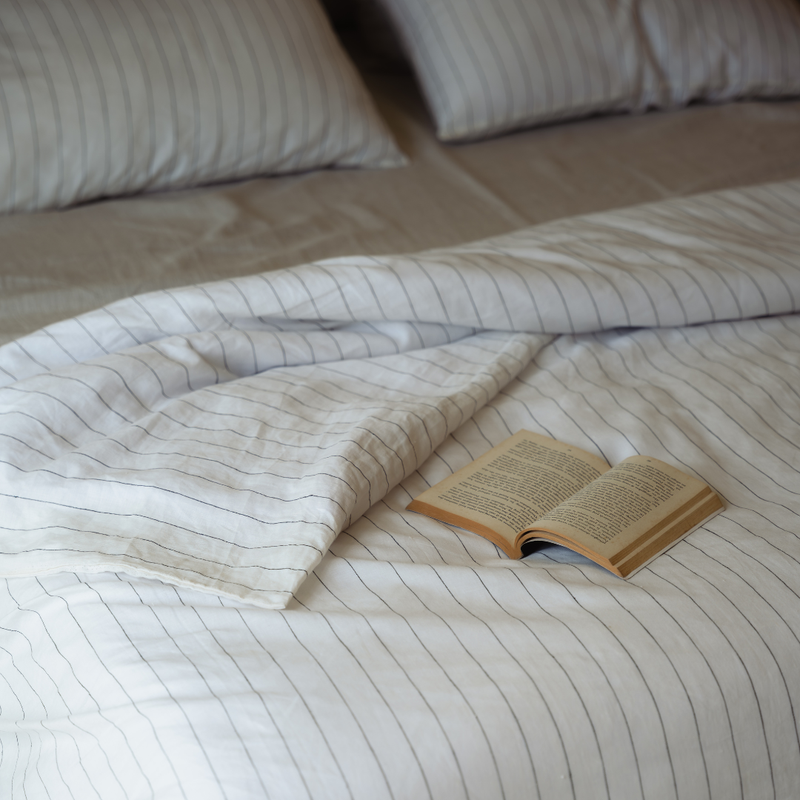 Jetstripes Linen Flat Sheet