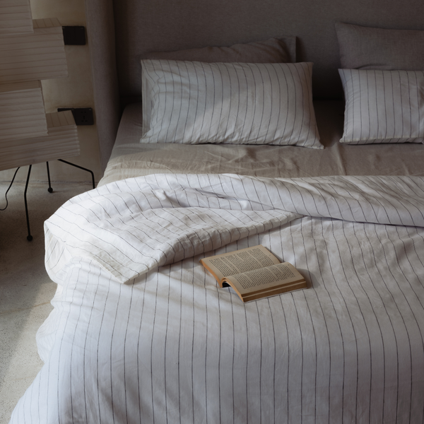 Jetstripes Linen Pillowcases Set (2 pcs)