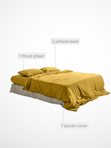 Gold Eucalyptus Bedding Set (4 pcs)