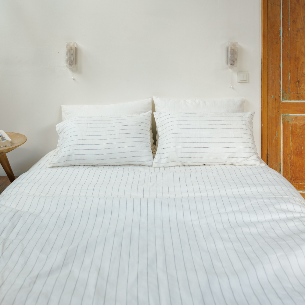 Jetstripes Linen Fitted Sheet Set (3 pcs)