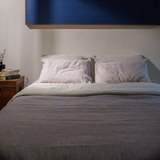 Cocoa Stripes Linen Sheet Set (4 pcs)