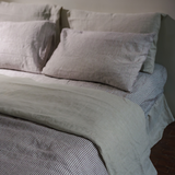 Cocoa Stripes Linen Sheet Set (4 pcs)