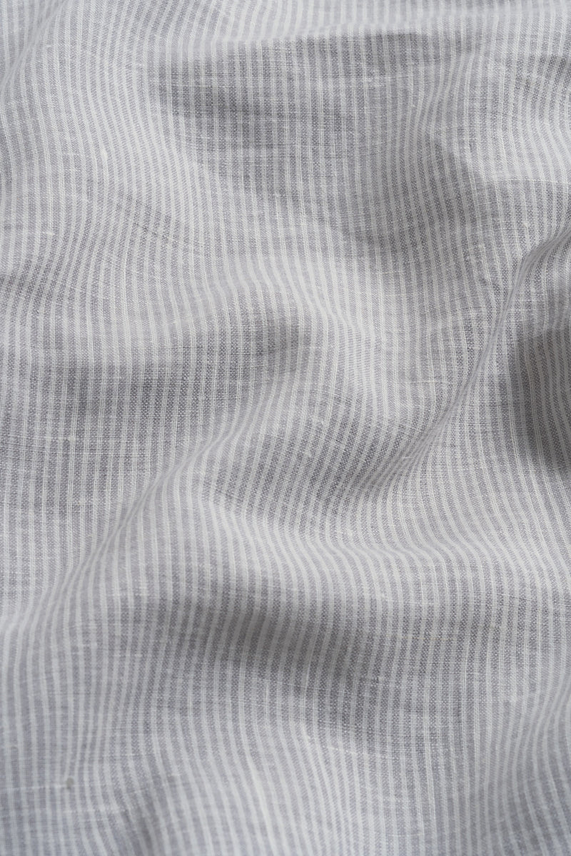 Pinstripe Linen Fitted Sheet