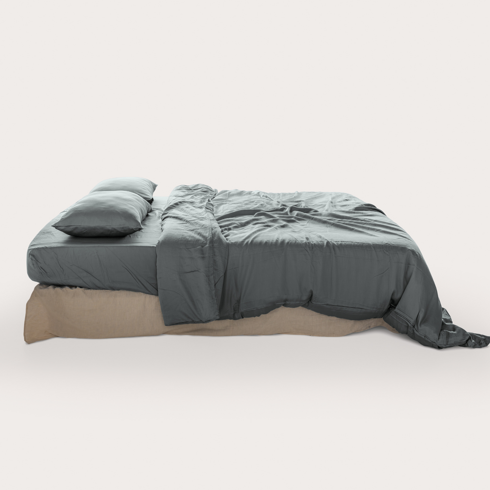 Charcoal Eucalyptus Fitted Sheet Set (3 pcs)