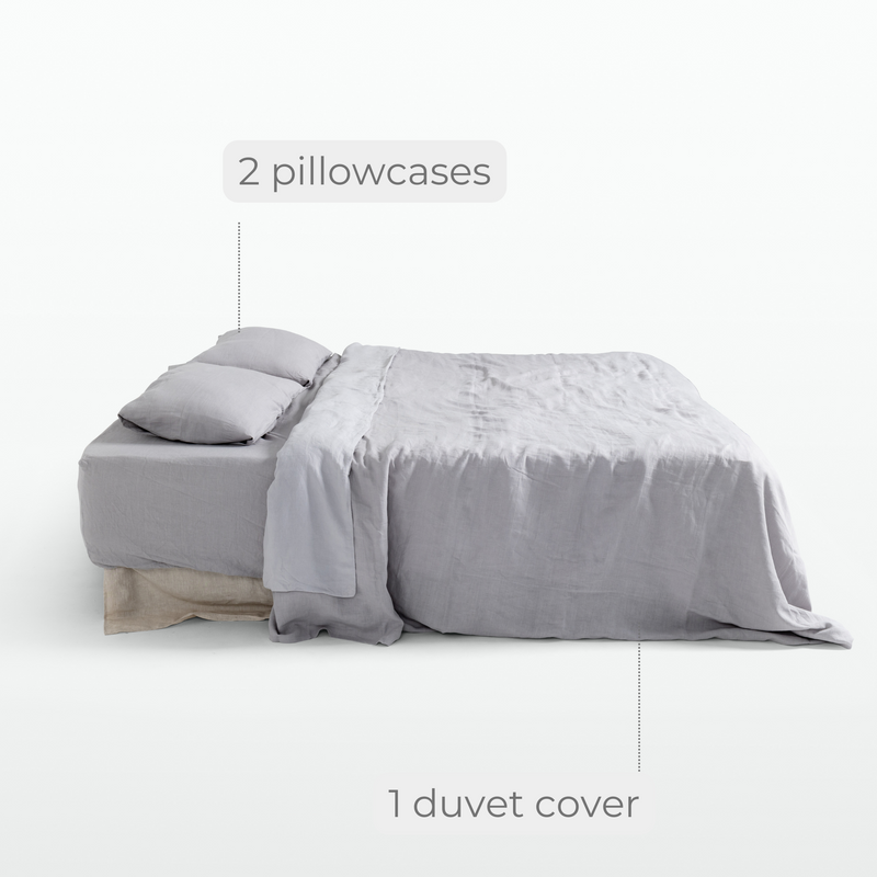Fog Linen Duvet Cover Set (3 pcs)
