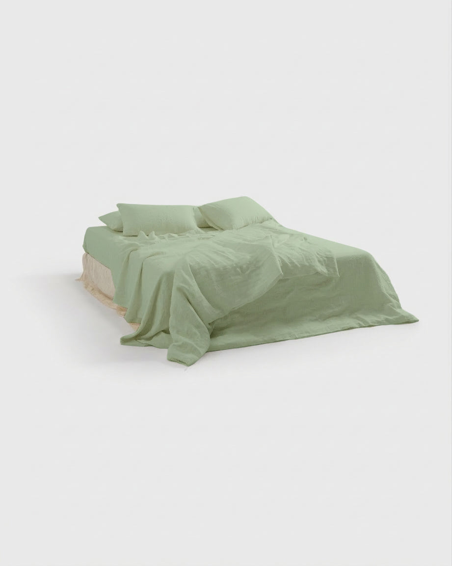 Sage Linen Bedding Set (4 pcs)