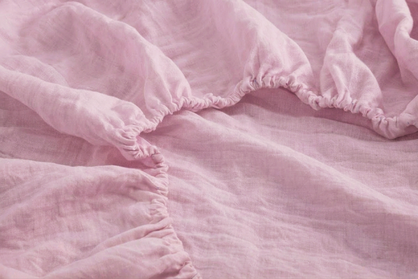 Fawn Linen Fitted Sheet