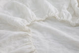Rice Linen Fitted Sheet