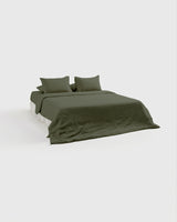 Cedar Green Linen Bedding Set (4 pcs)