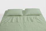 Sage Linen Fitted Sheet Set (3 pcs)