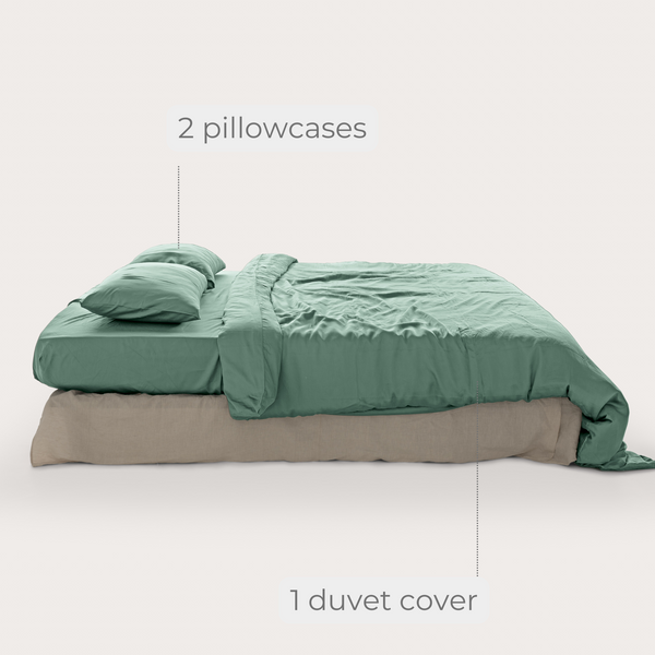 Mint Eucalyptus Duvet Cover Set (3 pcs)