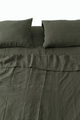 Cedar Green Linen Sheet Set (4 pcs)