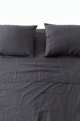 Charcoal Linen Bedding Set (4 pcs)