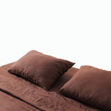 Wood Linen Fitted Sheet Set (3 pcs)