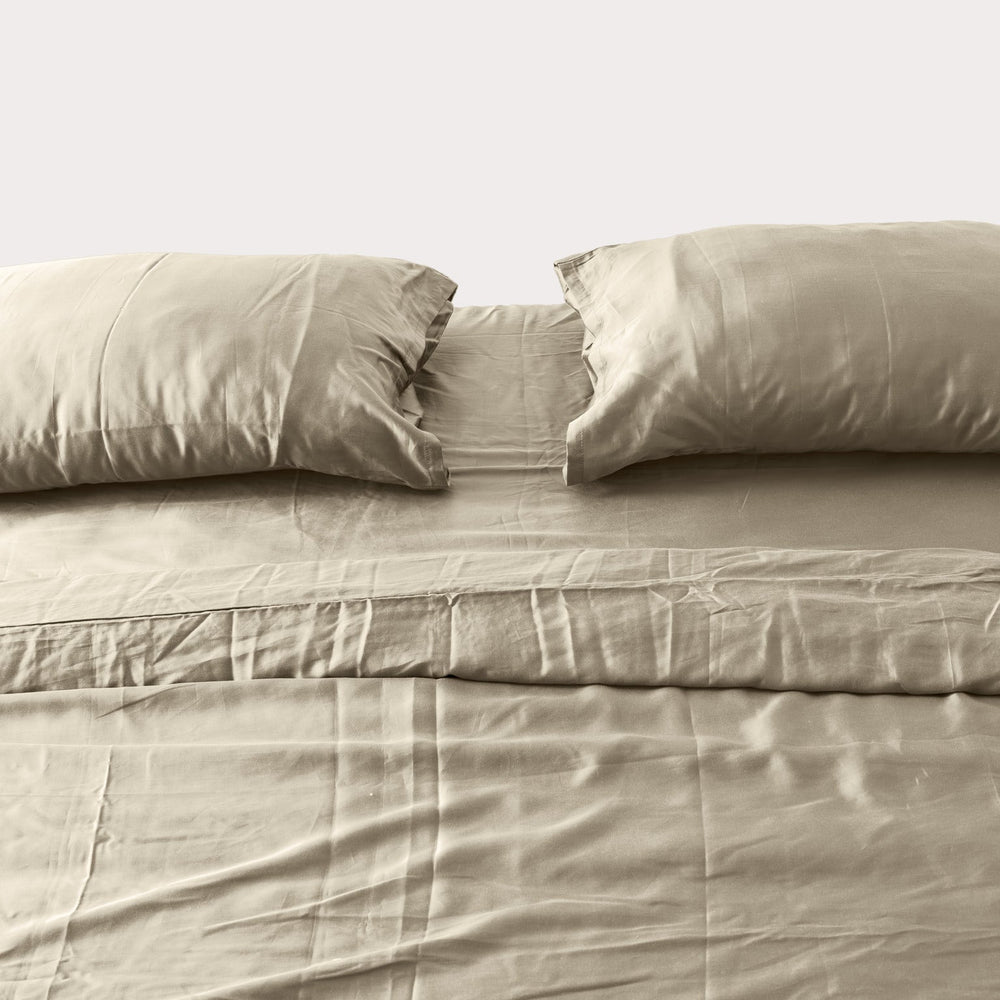 Cream Eucalyptus Sheet Set (4 pcs)