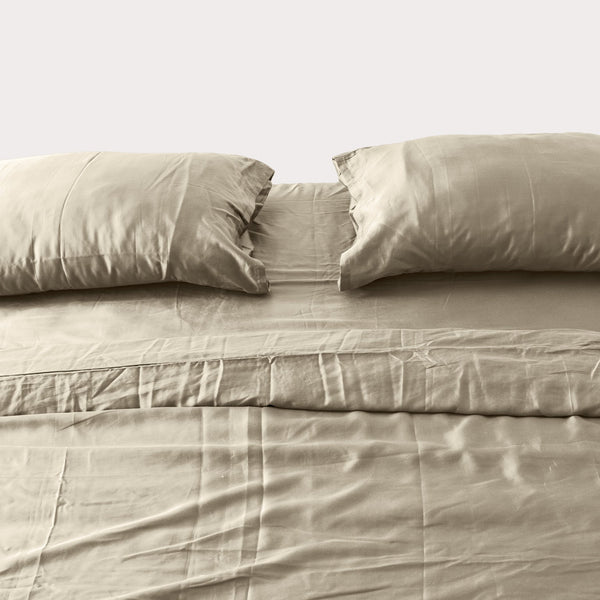 Cream Eucalyptus Sheet Set (4 pcs)