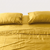 Gold Eucalyptus Fitted Sheet Set (3 pcs)