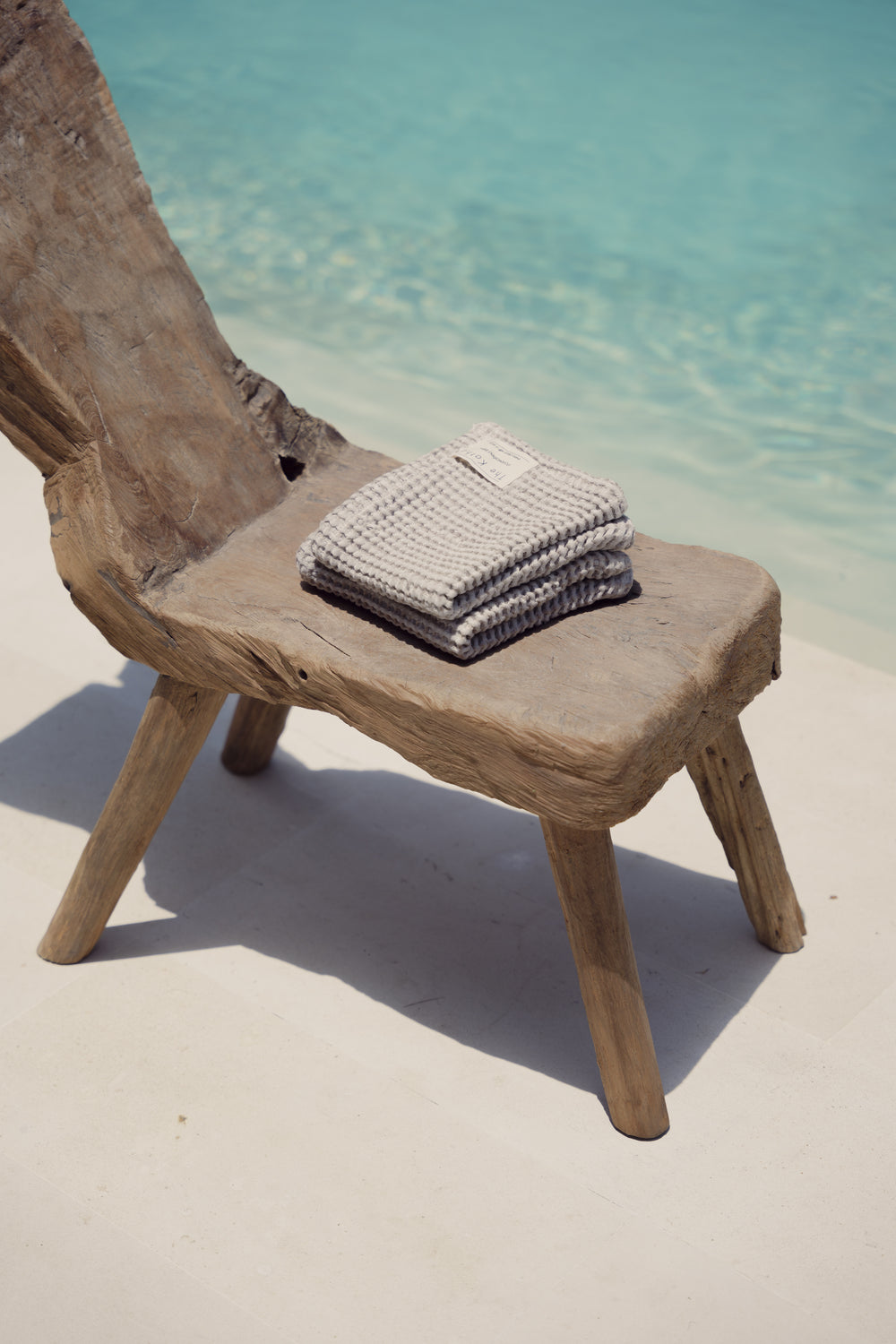 Waffle Linen Face Towel (40x40cm)