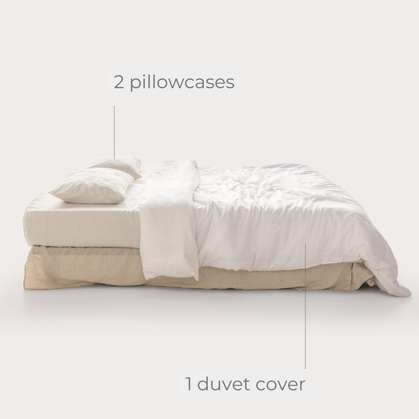 White Eucalyptus Duvet Cover Set (3 pcs)