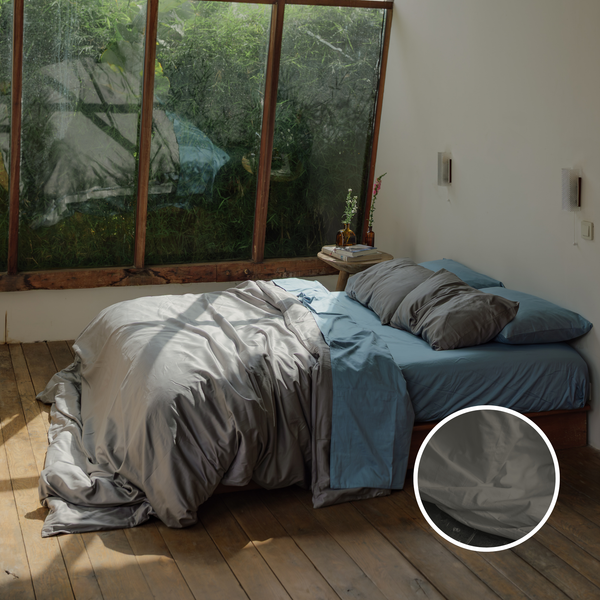 Ash Organic Cotton Duvet Cover