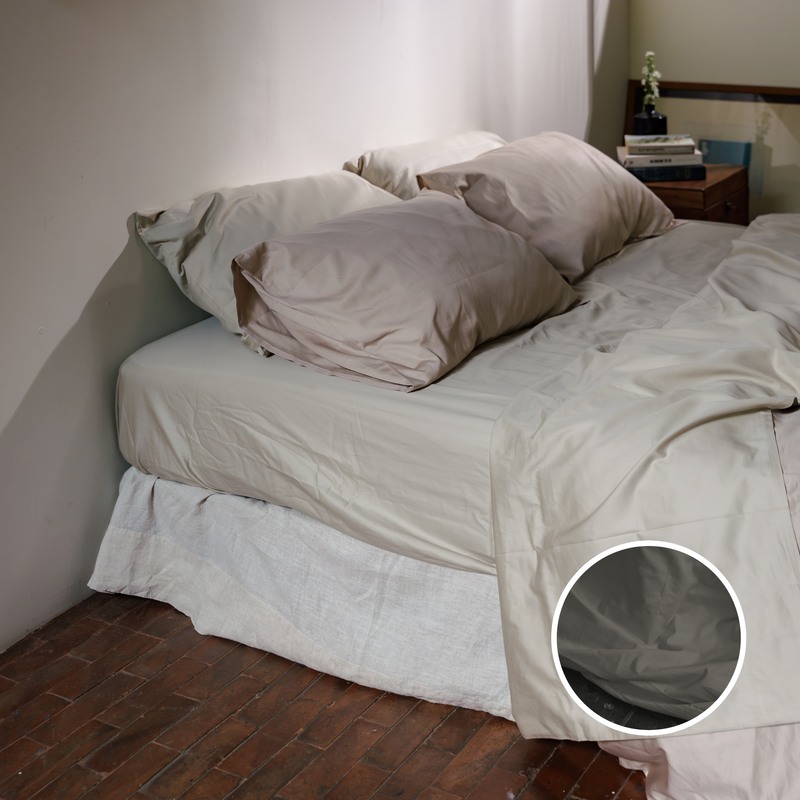 Ivory Organic Cotton Duvet Cover Set (3 pcs)