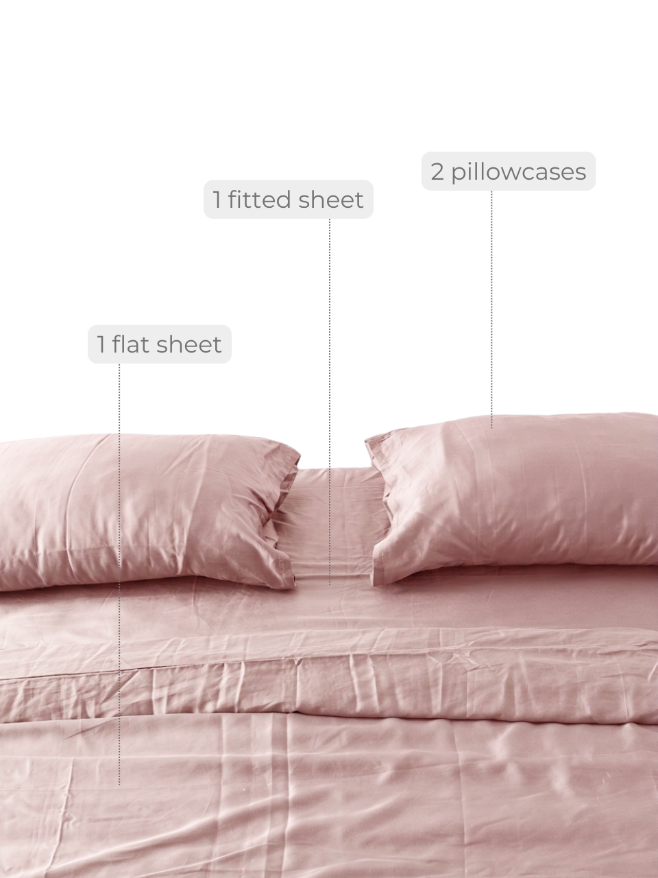 Blush Eucalyptus Sheet Set (4 pcs)