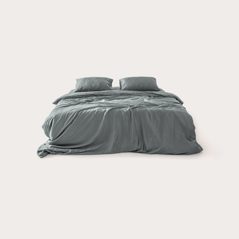 Charcoal Eucalyptus Duvet Cover