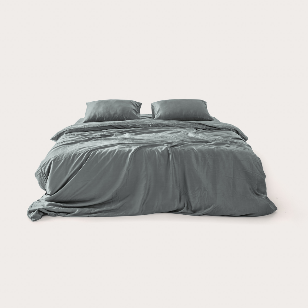 Charcoal Eucalyptus Duvet Cover Set (3 pcs)