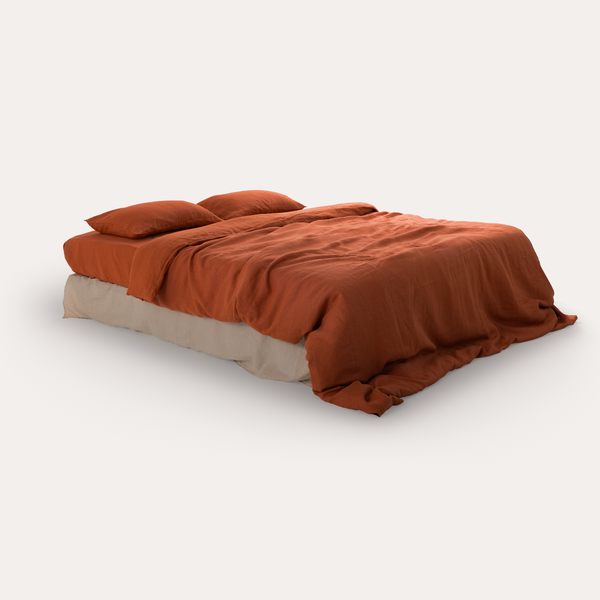 Clay Linen Bedding Set (4 pcs)