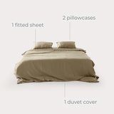 Cream Eucalyptus Bedding Set (4 pcs)