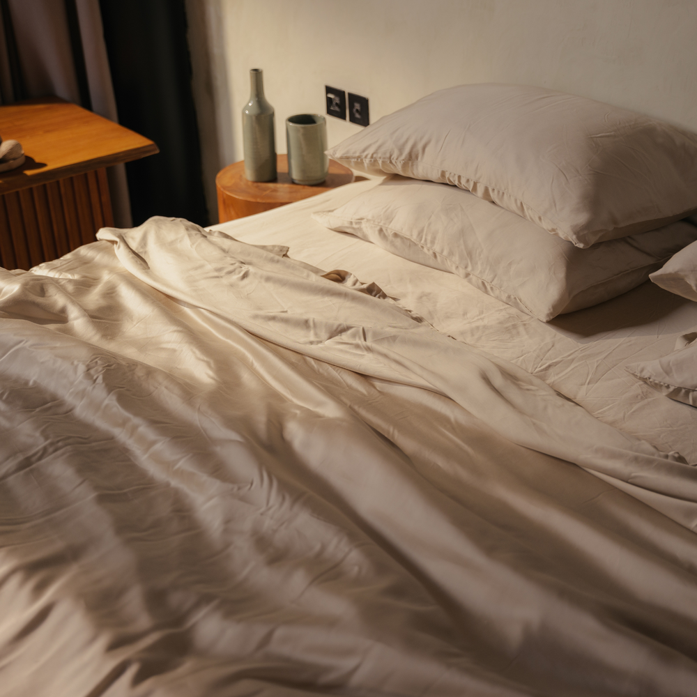 Cream Eucalyptus Sheet Set (4 pcs)