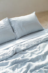 Aqua Linen Pillowcases Set (2 pcs)