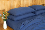 Indigo Linen Duvet Cover for Bedding