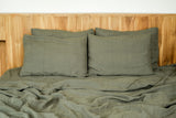 Cedar Green Linen Sheet Set (4 pcs)