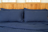 Indigo Linen Pillowcases Set (2 pcs)