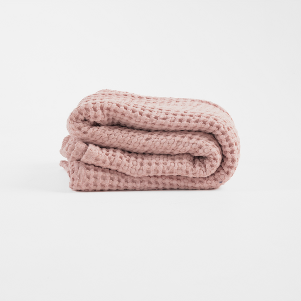 Fawn Linen Waffle Blanket