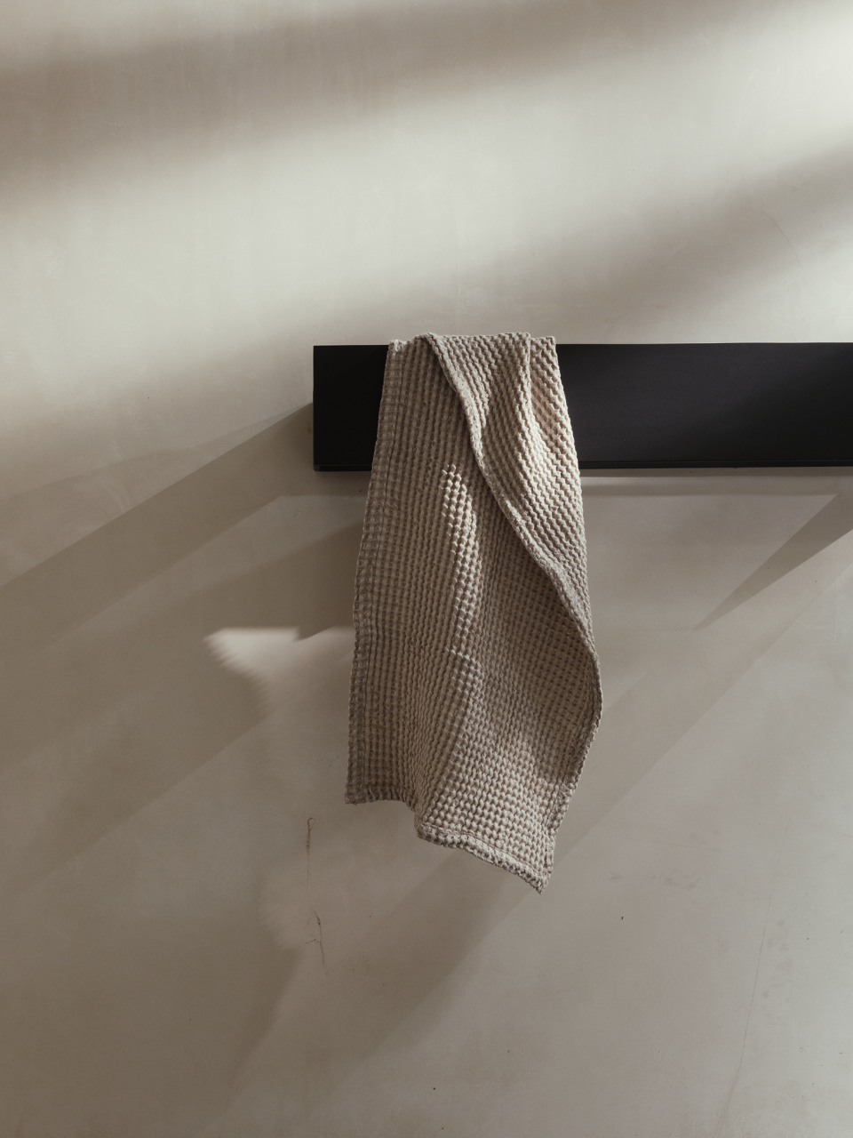 Flax Linen Waffle Bath Towel