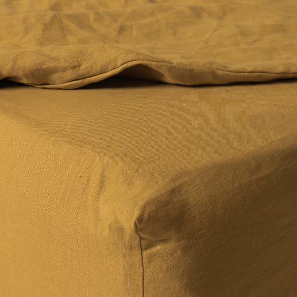 Honey Linen Fitted Sheet Set (3 pcs)