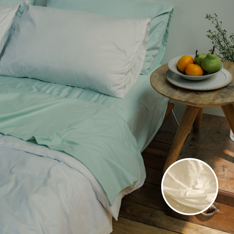Ivory Organic Cotton Flat Sheet