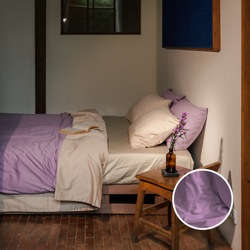 Lavender Organic Cotton Bedding Set (4 pcs)
