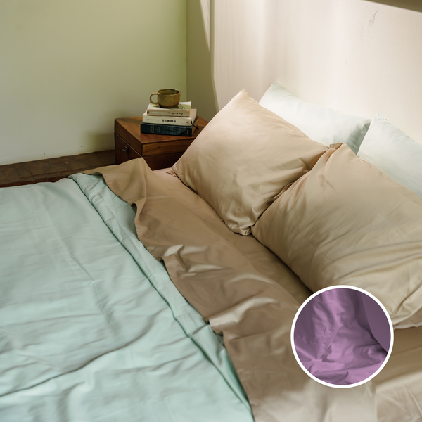 Lavender Organic Cotton Fitted Sheet Set (3 pcs)
