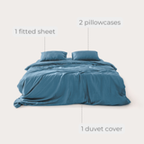 Midnight Eucalyptus Bedding Set (4 pcs)