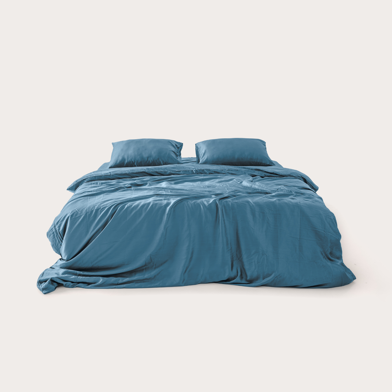 Midnight Eucalyptus Duvet Cover