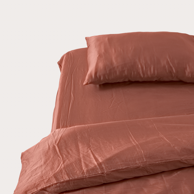 Peach Eucalyptus Pillowcases Set (2 pcs)