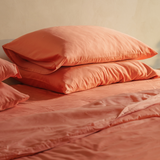 Peach Eucalyptus Pillowcases Set (2 pcs)