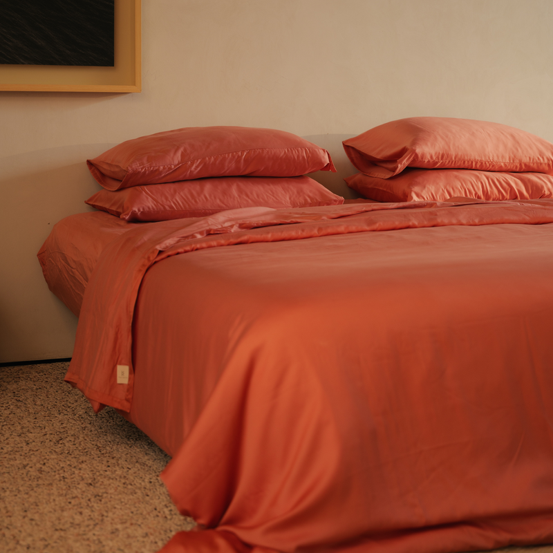 Peach Eucalyptus Sheet Set (4 pcs)