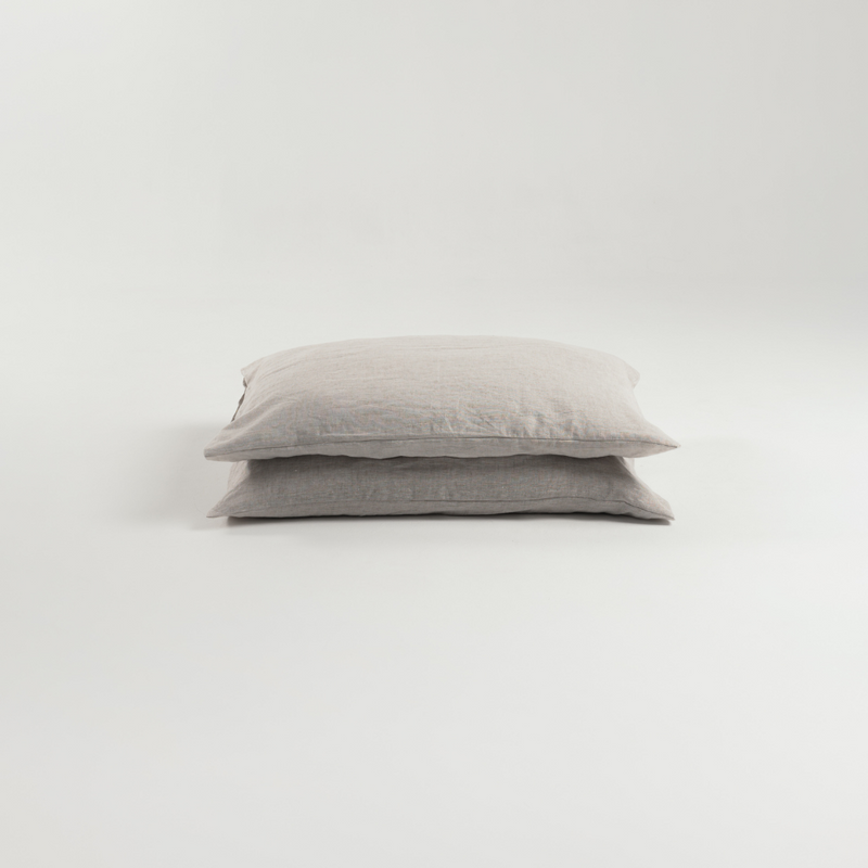 Flax Linen Pillowcases Set (2 pcs)