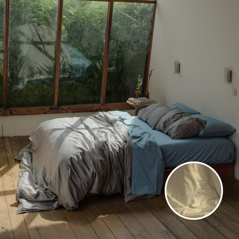 Sand Organic Cotton Duvet Cover