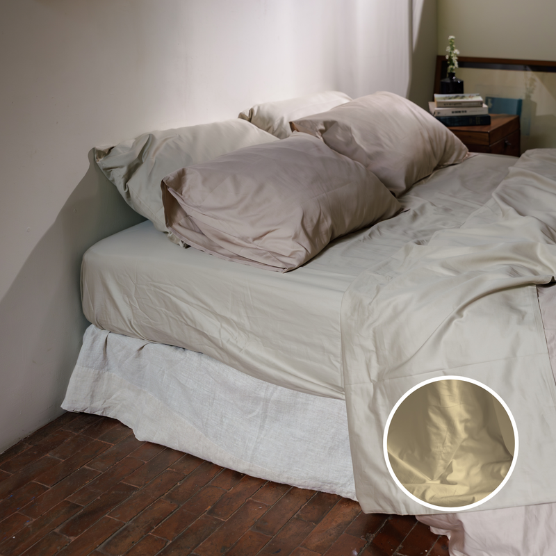 Sand Organic Cotton Duvet Cover Set (3 pcs)